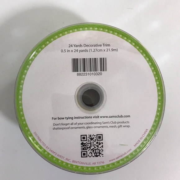 Wired Decorative Trim 0.5" x 24 Yds Christmas Trim - Picture 4 of 5